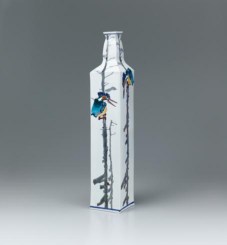 川蟬其々長方壺