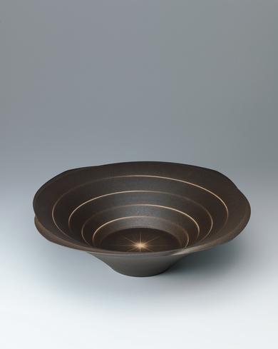 光跡文黒器