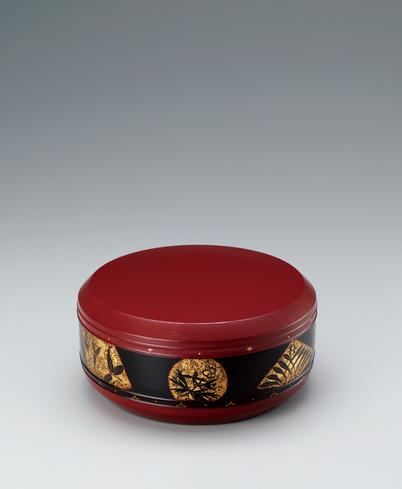 紙胎朱塗食籠