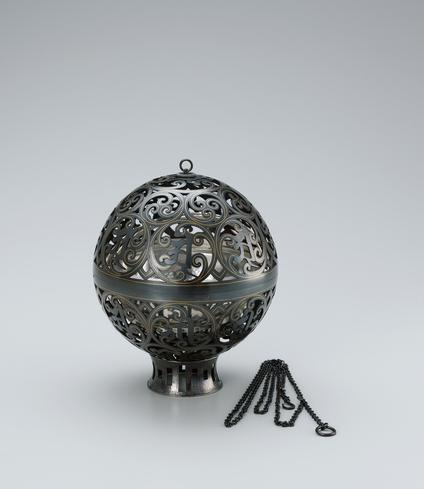 黒銅地金象嵌薫爐「両界」