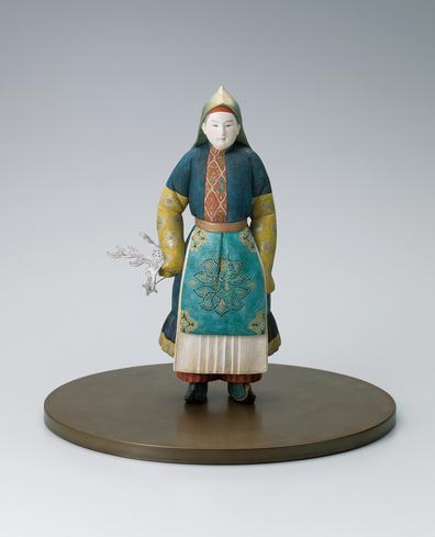 陶彫彩色「蒼森」