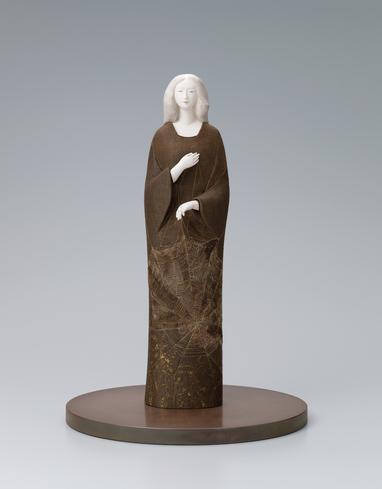 木彫木目込「野」