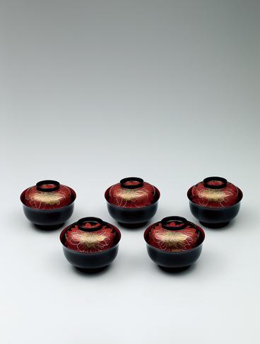 平文椀「赤い花」
