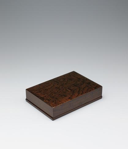 神代欅拭漆文箱