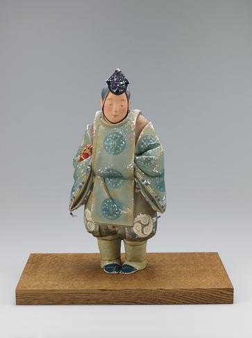 陶彫彩色「寒威」