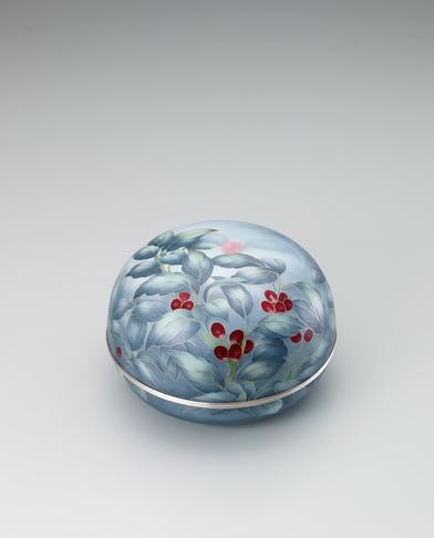 有線七宝蓋物「朱い実」