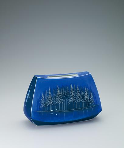 七宝花器「家路」