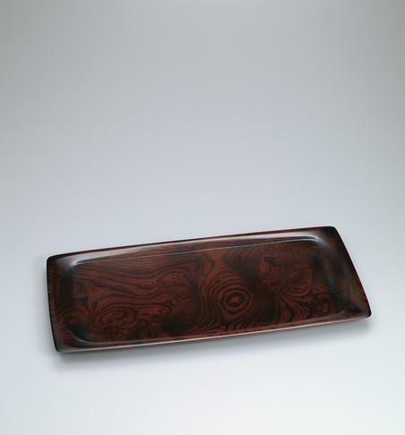 欅拭漆長手盛器