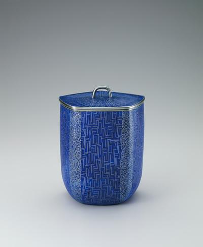 有線七宝水指「五運」