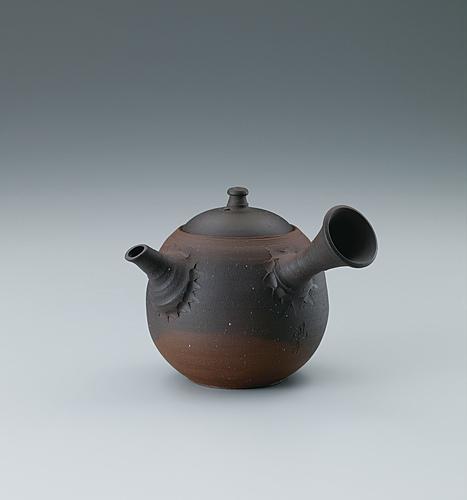 常滑梨皮窯変茶注