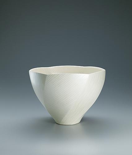 色絵鉢「白虹」