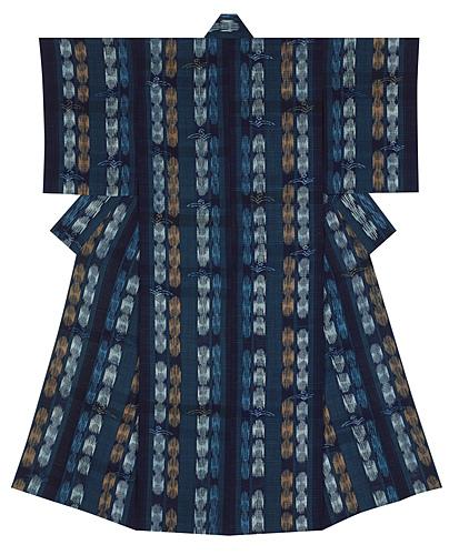 木綿絣着物「飛翔」