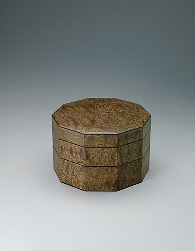 神代欅十角重箱