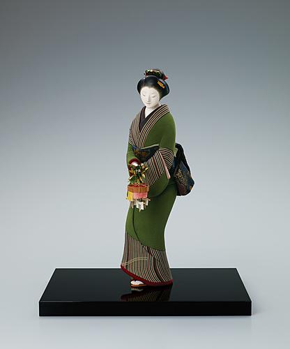 木芯桐塑木目込「戎まいり」