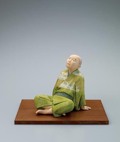 桐塑紙貼「行く雲」