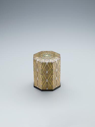 截金八角筥「緑風」