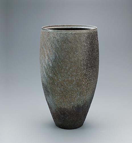 窯変筒花器