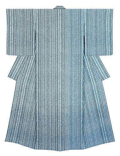 型絵染着物「春を待つ」