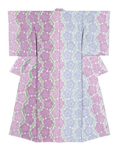 蠟纈型絵染着物「桜のはないろ主や誰」