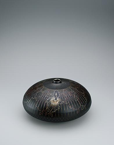 魚々子象嵌花器「清流」