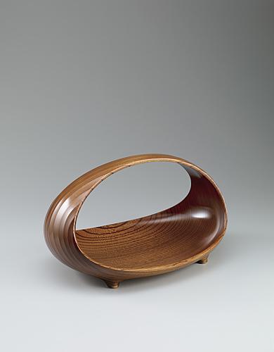 欅拭漆器「輪」