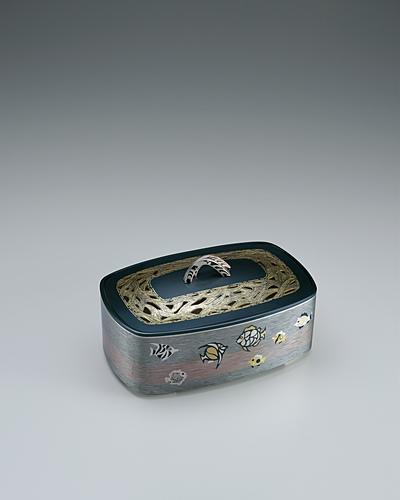 重ね金象嵌香炉「南洋譜」