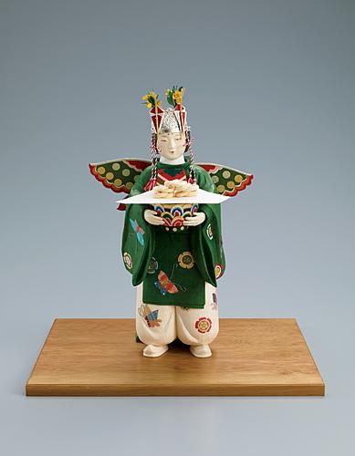 木芯桐塑布紙貼「四天王寺聖霊会伝供」