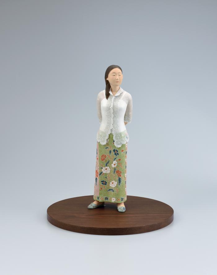 陶彫彩色「名残」