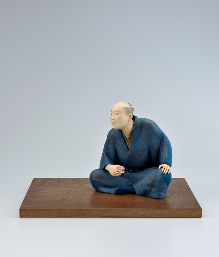 木芯桐塑布紙貼「春囲炉裏」
