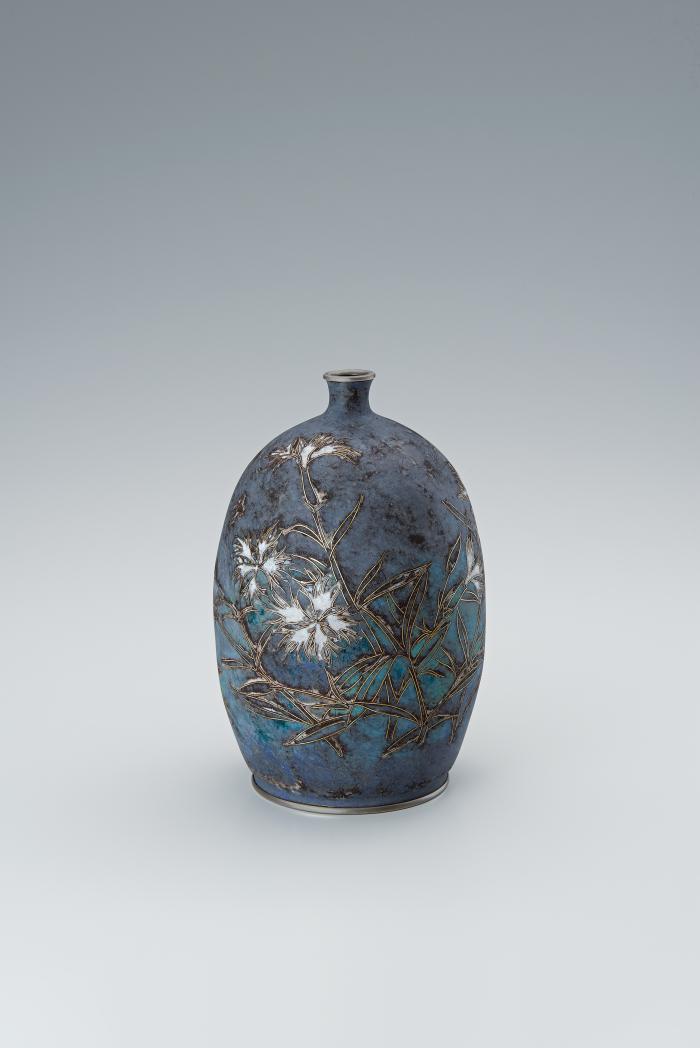 泥七宝花器「羽音」