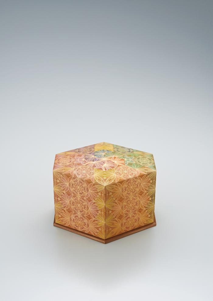 截金飾筥「花綵陽光」