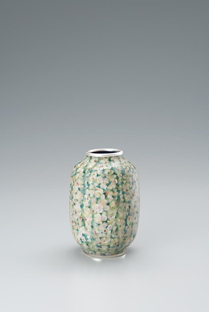 有線七宝花瓶「華やぐ」