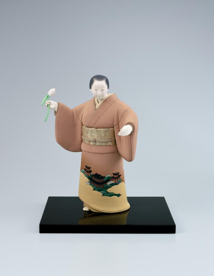 木芯桐塑木目込「救世」