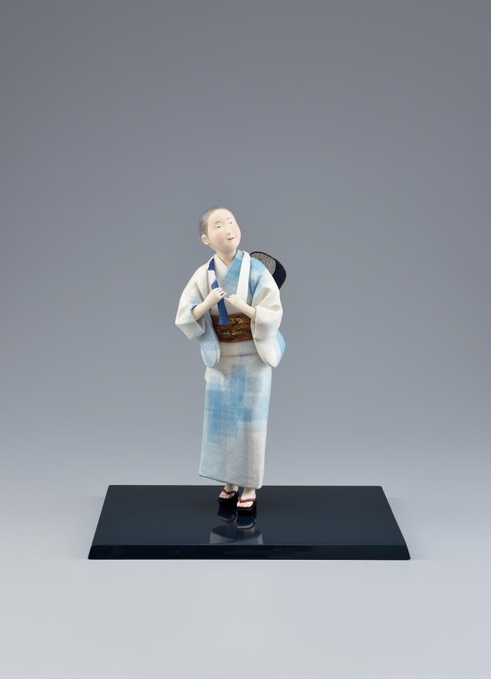 木芯桐塑紙貼「盆の月」