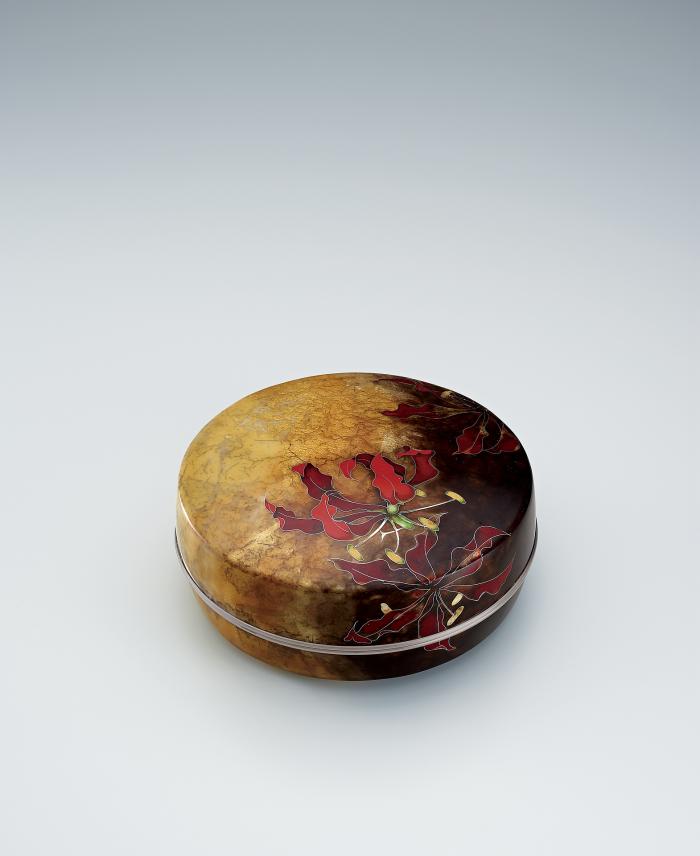 七宝合子「朱花」