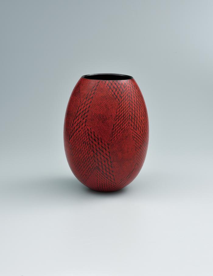 色絵洋彩壺