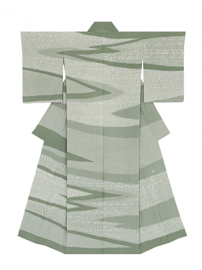 友禅訪問着「さざ波」