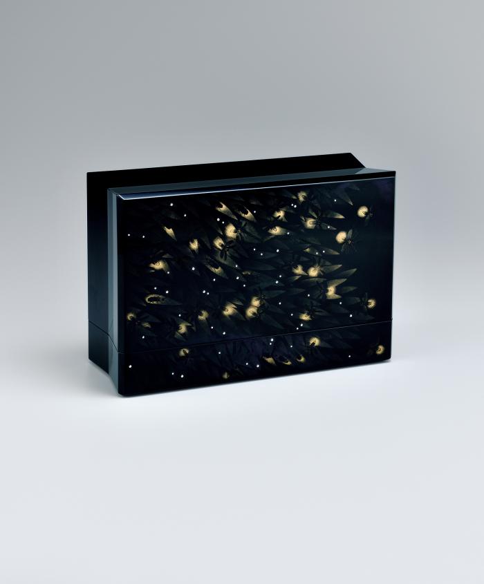 沈金飾箱「一夜」
