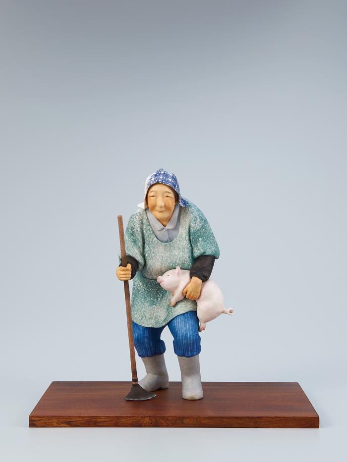 木芯桐塑紙貼「捕獲」