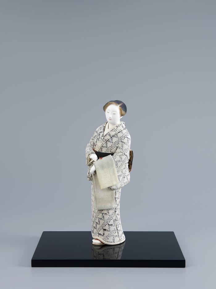 木芯桐塑木目込「秋の声」