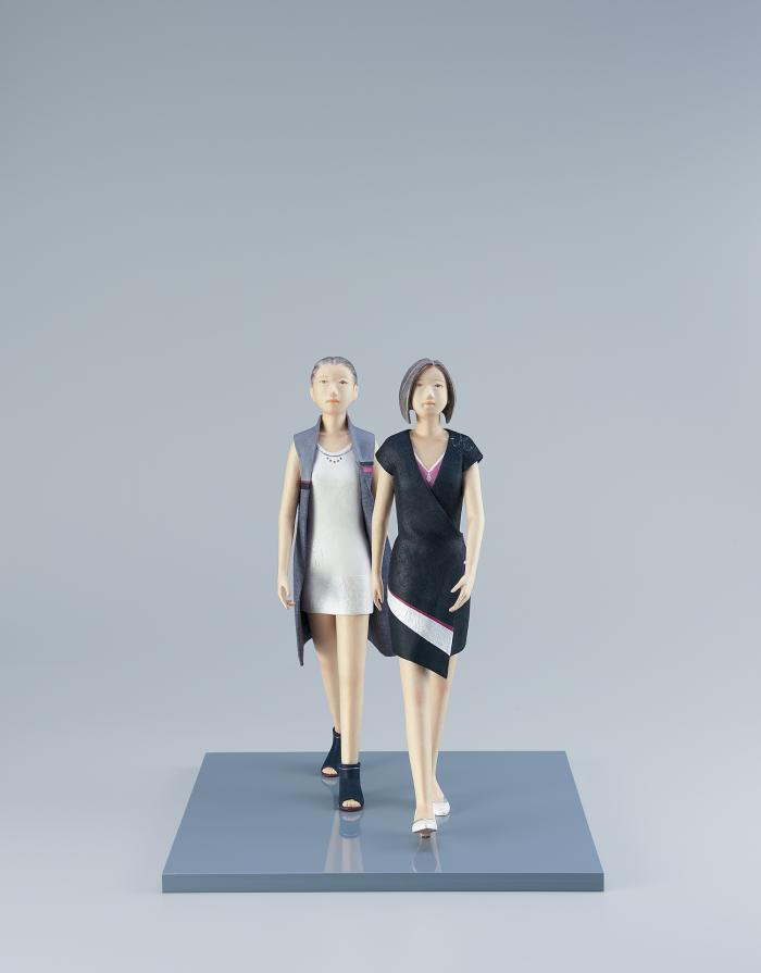 木芯桐塑布紙貼「Woman」