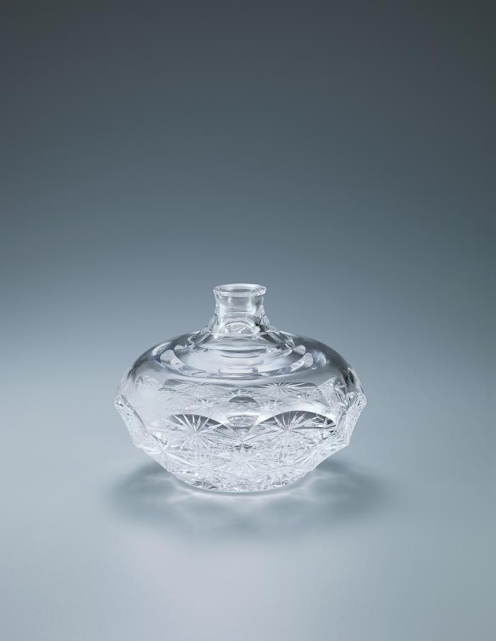 レース紋様花瓶「雪景色」