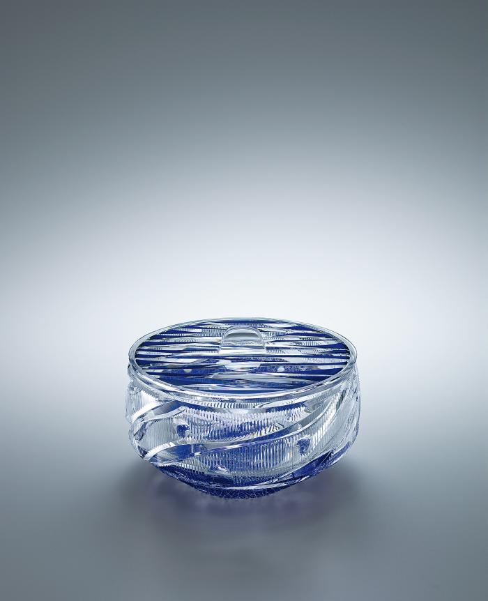 硝子切子蓋物