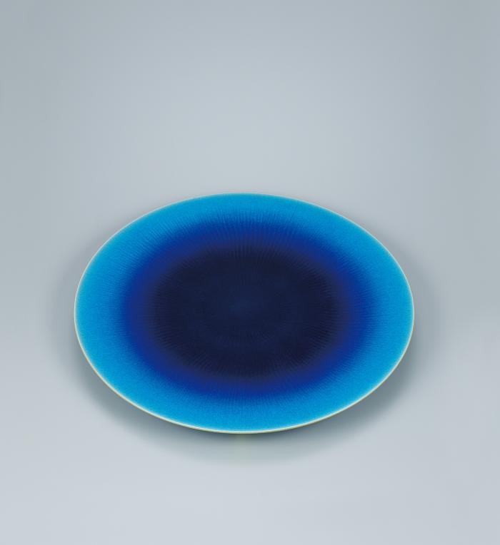 碧釉漣文器
