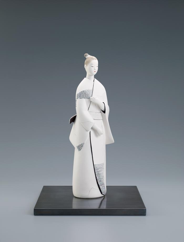張抜胡粉「白妙の」