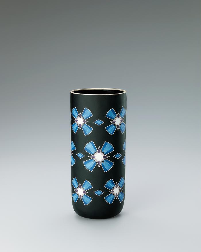 鑞付有線七宝花器「光の晶」