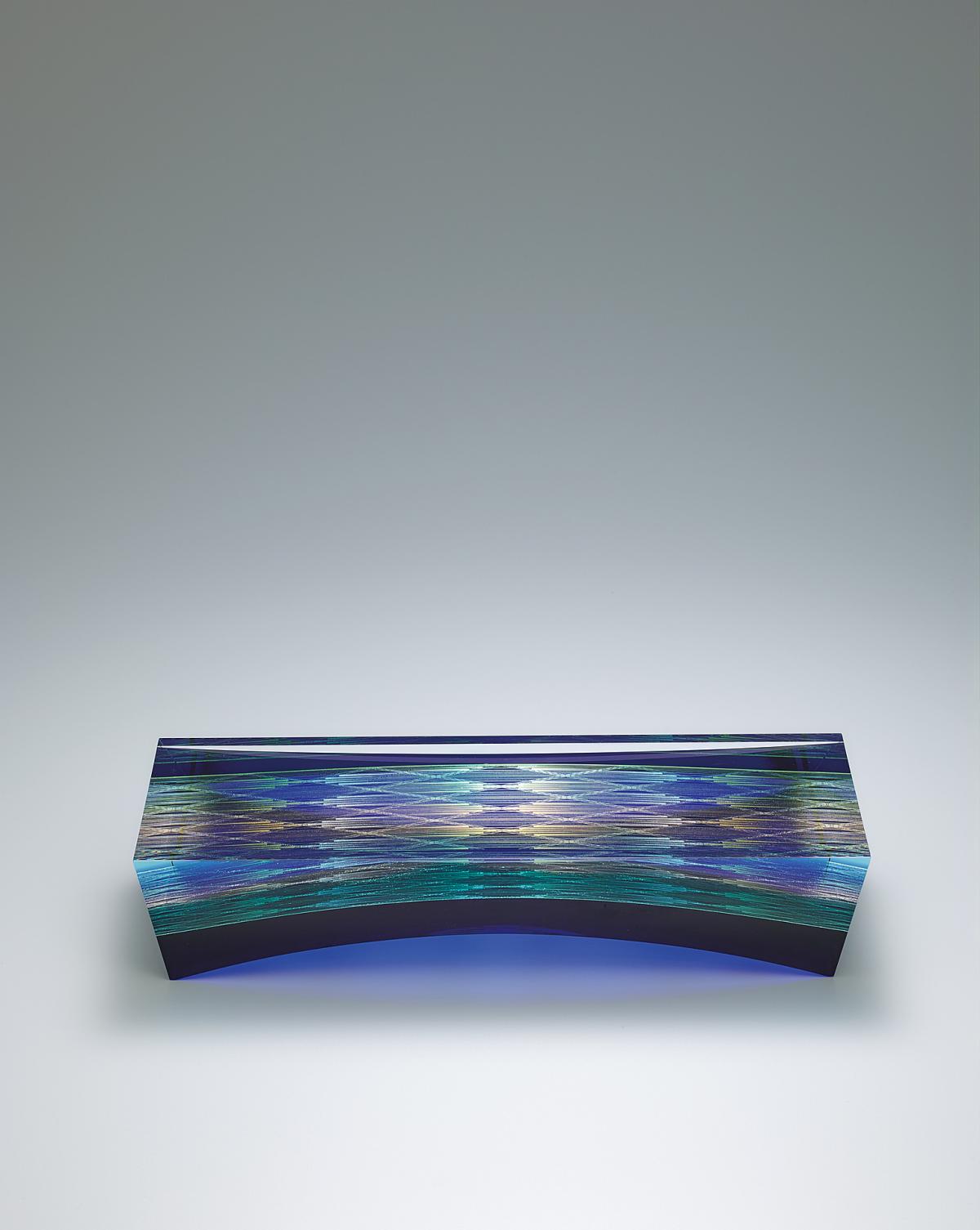 Glass Plate With Kirikane Magpie Bridge Akane Yamamoto Traditional Japanese Art Gallery Japan