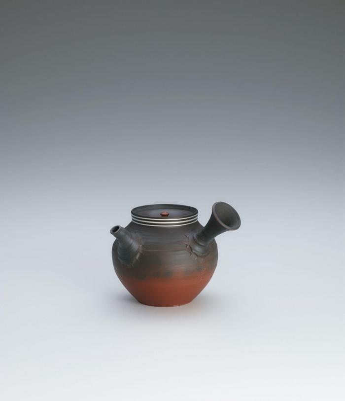 窯変象嵌茶注