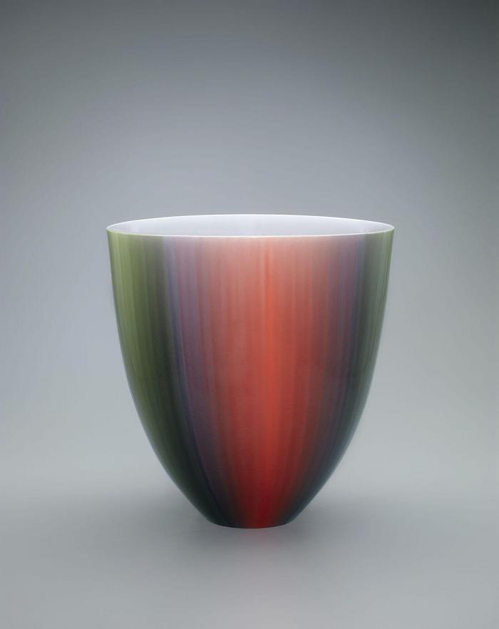 彩釉壺「沙華」