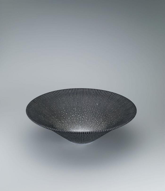 彩陶象嵌点描文鉢「水の花」